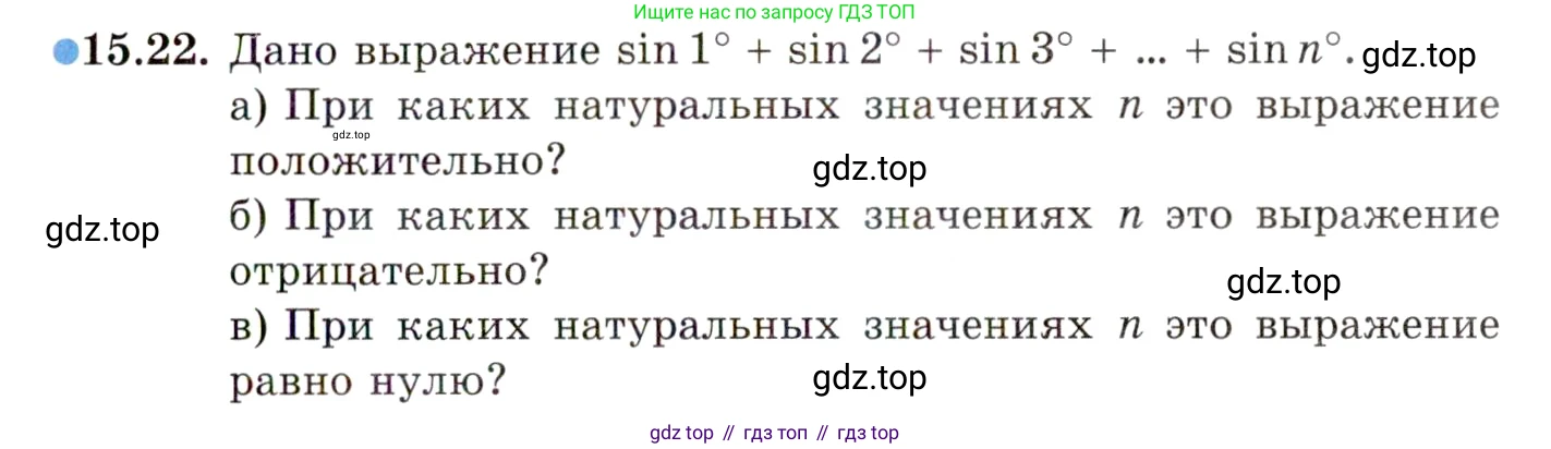 ГДЗ Алгебра, 10 класс Учебник, авторы: Мордкович Александр Григорьевич, Семенов Павел Владимирович, Денищева Лариса Олеговна, Звавич Леонид Исаакович, Корешкова Т А, Мишустина Татьяна Николаевна, Рязановский А Р, издательство Мнемозина, Москва, 2019, Часть 2, страница 101, номер 15.22, Условие
