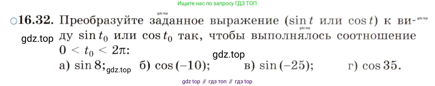 ГДЗ Алгебра, 10 класс Учебник, авторы: Мордкович Александр Григорьевич, Семенов Павел Владимирович, Денищева Лариса Олеговна, Звавич Леонид Исаакович, Корешкова Т А, Мишустина Татьяна Николаевна, Рязановский А Р, издательство Мнемозина, Москва, 2019, Часть 2, страница 106, номер 16.32, Условие