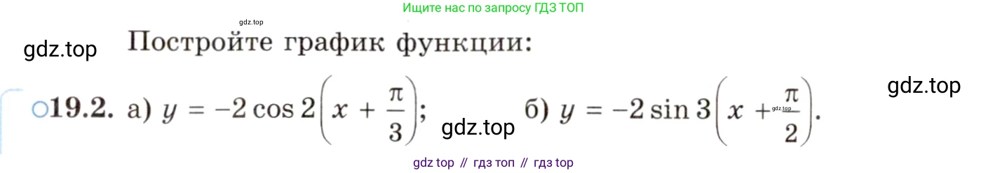 ГДЗ Алгебра, 10 класс Учебник, авторы: Мордкович Александр Григорьевич, Семенов Павел Владимирович, Денищева Лариса Олеговна, Звавич Леонид Исаакович, Корешкова Т А, Мишустина Татьяна Николаевна, Рязановский А Р, издательство Мнемозина, Москва, 2019, Часть 2, страница 120, номер 19.2, Условие