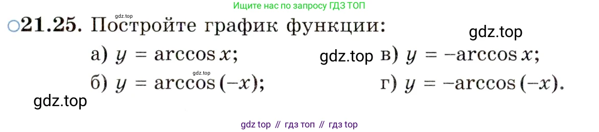 ГДЗ Алгебра, 10 класс Учебник, авторы: Мордкович Александр Григорьевич, Семенов Павел Владимирович, Денищева Лариса Олеговна, Звавич Леонид Исаакович, Корешкова Т А, Мишустина Татьяна Николаевна, Рязановский А Р, издательство Мнемозина, Москва, 2019, Часть 2, страница 130, номер 21.25, Условие