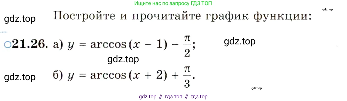 ГДЗ Алгебра, 10 класс Учебник, авторы: Мордкович Александр Григорьевич, Семенов Павел Владимирович, Денищева Лариса Олеговна, Звавич Леонид Исаакович, Корешкова Т А, Мишустина Татьяна Николаевна, Рязановский А Р, издательство Мнемозина, Москва, 2019, Часть 2, страница 130, номер 21.26, Условие