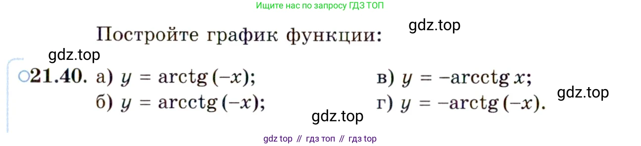 ГДЗ Алгебра, 10 класс Учебник, авторы: Мордкович Александр Григорьевич, Семенов Павел Владимирович, Денищева Лариса Олеговна, Звавич Леонид Исаакович, Корешкова Т А, Мишустина Татьяна Николаевна, Рязановский А Р, издательство Мнемозина, Москва, 2019, Часть 2, страница 132, номер 21.40, Условие