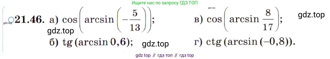 ГДЗ Алгебра, 10 класс Учебник, авторы: Мордкович Александр Григорьевич, Семенов Павел Владимирович, Денищева Лариса Олеговна, Звавич Леонид Исаакович, Корешкова Т А, Мишустина Татьяна Николаевна, Рязановский А Р, издательство Мнемозина, Москва, 2019, Часть 2, страница 133, номер 21.46, Условие