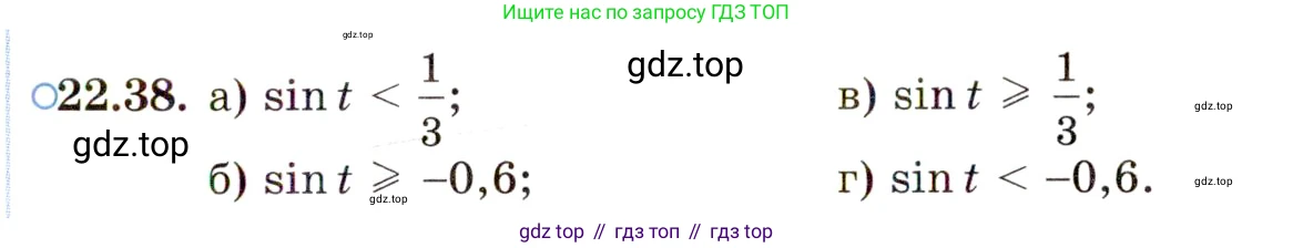 ГДЗ Алгебра, 10 класс Учебник, авторы: Мордкович Александр Григорьевич, Семенов Павел Владимирович, Денищева Лариса Олеговна, Звавич Леонид Исаакович, Корешкова Т А, Мишустина Татьяна Николаевна, Рязановский А Р, издательство Мнемозина, Москва, 2019, Часть 2, страница 141, номер 22.38, Условие