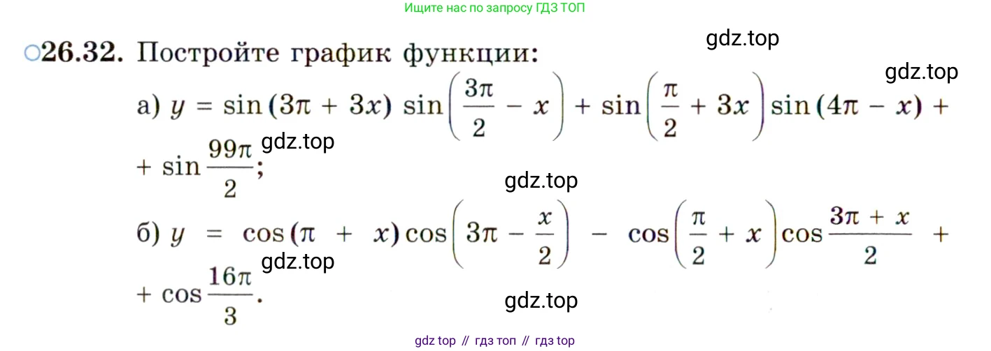 ГДЗ Алгебра, 10 класс Учебник, авторы: Мордкович Александр Григорьевич, Семенов Павел Владимирович, Денищева Лариса Олеговна, Звавич Леонид Исаакович, Корешкова Т А, Мишустина Татьяна Николаевна, Рязановский А Р, издательство Мнемозина, Москва, 2019, Часть 2, страница 165, номер 26.32, Условие