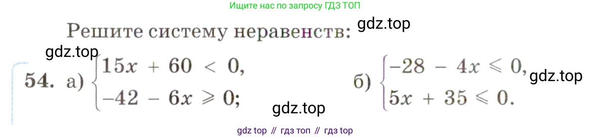 ГДЗ Алгебра, 10 класс Учебник, авторы: Мордкович Александр Григорьевич, Семенов Павел Владимирович, Денищева Лариса Олеговна, Звавич Леонид Исаакович, Корешкова Т А, Мишустина Татьяна Николаевна, Рязановский А Р, издательство Мнемозина, Москва, 2019, Часть 2, страница 10, номер 54, Условие