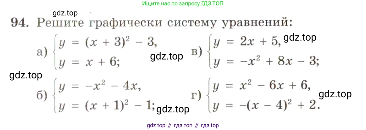 ГДЗ Алгебра, 10 класс Учебник, авторы: Мордкович Александр Григорьевич, Семенов Павел Владимирович, Денищева Лариса Олеговна, Звавич Леонид Исаакович, Корешкова Т А, Мишустина Татьяна Николаевна, Рязановский А Р, издательство Мнемозина, Москва, 2019, Часть 2, страница 15, номер 94, Условие