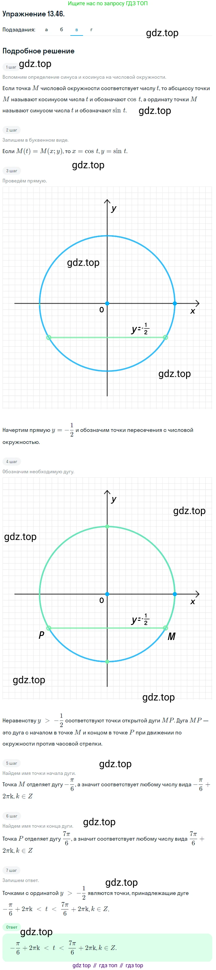 ГДЗ Алгебра, 10 класс Учебник, авторы: Мордкович Александр Григорьевич, Семенов Павел Владимирович, Денищева Лариса Олеговна, Звавич Леонид Исаакович, Корешкова Т А, Мишустина Татьяна Николаевна, Рязановский А Р, издательство Мнемозина, Москва, 2019, Часть 2, страница 93, номер 13.46, Решение 1 (продолжение 3)