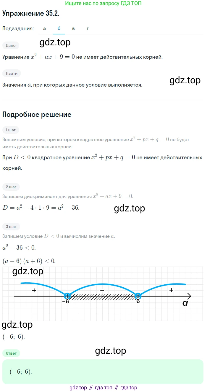 ГДЗ Алгебра, 10 класс Учебник, авторы: Мордкович Александр Григорьевич, Семенов Павел Владимирович, Денищева Лариса Олеговна, Звавич Леонид Исаакович, Корешкова Т А, Мишустина Татьяна Николаевна, Рязановский А Р, издательство Мнемозина, Москва, 2019, Часть 2, страница 203, номер 35.2, Решение 1 (продолжение 3)