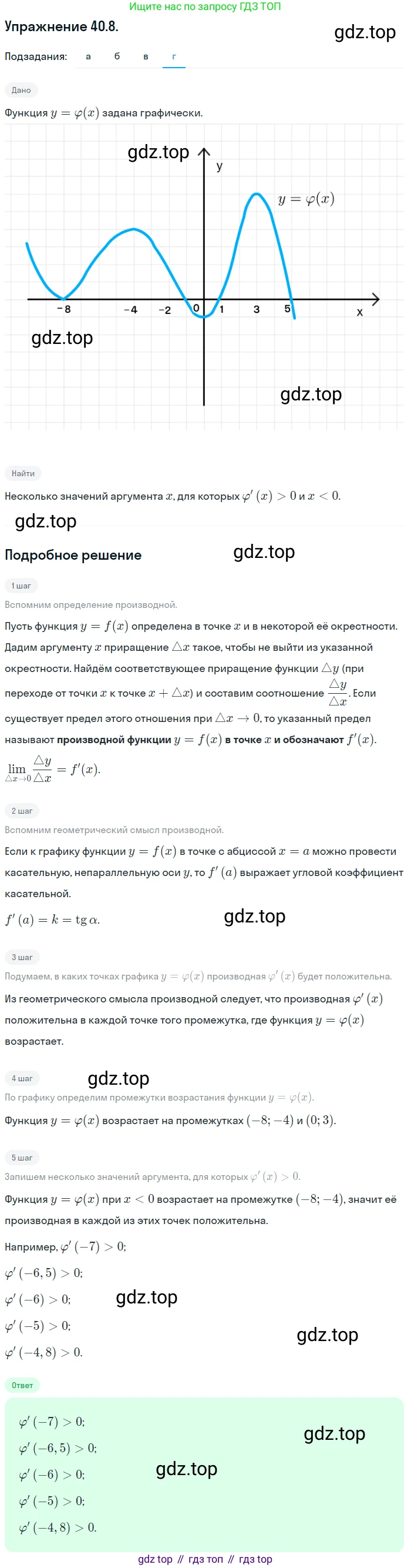 ГДЗ Алгебра, 10 класс Учебник, авторы: Мордкович Александр Григорьевич, Семенов Павел Владимирович, Денищева Лариса Олеговна, Звавич Леонид Исаакович, Корешкова Т А, Мишустина Татьяна Николаевна, Рязановский А Р, издательство Мнемозина, Москва, 2019, Часть 2, страница 236, номер 40.8, Решение 1 (продолжение 4)