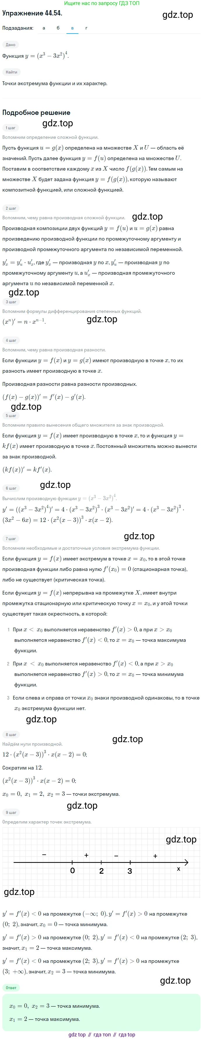 ГДЗ Алгебра, 10 класс Учебник, авторы: Мордкович Александр Григорьевич, Семенов Павел Владимирович, Денищева Лариса Олеговна, Звавич Леонид Исаакович, Корешкова Т А, Мишустина Татьяна Николаевна, Рязановский А Р, издательство Мнемозина, Москва, 2019, Часть 2, страница 275, номер 44.54, Решение 1 (продолжение 3)