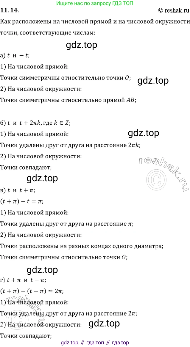 ГДЗ Алгебра, 10 класс Учебник, авторы: Мордкович Александр Григорьевич, Семенов Павел Владимирович, Денищева Лариса Олеговна, Звавич Леонид Исаакович, Корешкова Т А, Мишустина Татьяна Николаевна, Рязановский А Р, издательство Мнемозина, Москва, 2019, Часть 2, страница 82, номер 11.14, Решение 2
