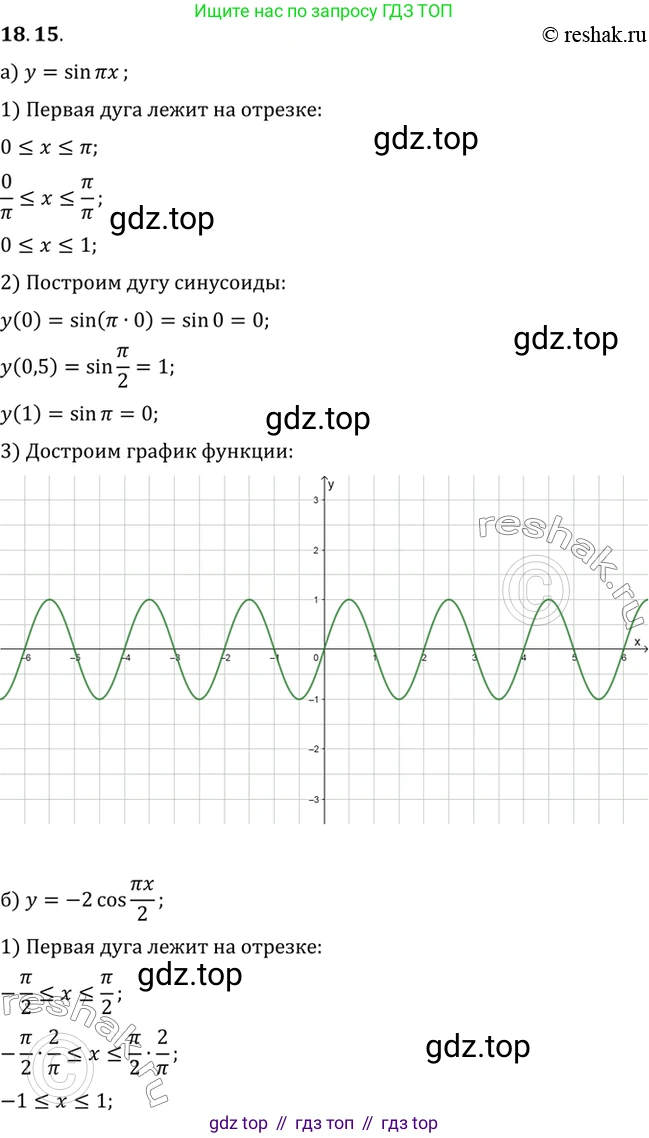 ГДЗ Алгебра, 10 класс Учебник, авторы: Мордкович Александр Григорьевич, Семенов Павел Владимирович, Денищева Лариса Олеговна, Звавич Леонид Исаакович, Корешкова Т А, Мишустина Татьяна Николаевна, Рязановский А Р, издательство Мнемозина, Москва, 2019, Часть 2, страница 119, номер 18.15, Решение 2