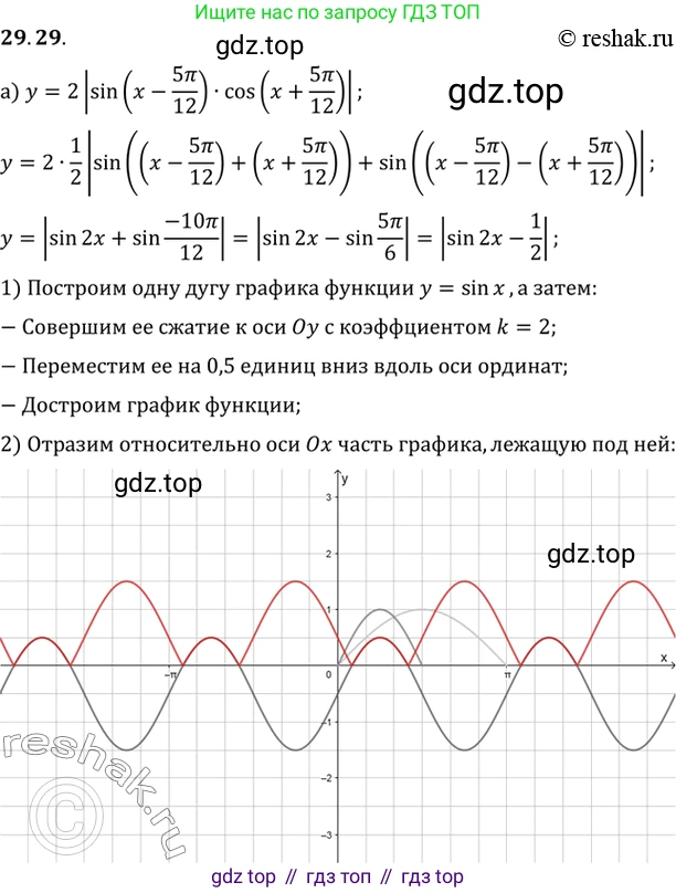 ГДЗ Алгебра, 10 класс Учебник, авторы: Мордкович Александр Григорьевич, Семенов Павел Владимирович, Денищева Лариса Олеговна, Звавич Леонид Исаакович, Корешкова Т А, Мишустина Татьяна Николаевна, Рязановский А Р, издательство Мнемозина, Москва, 2019, Часть 2, страница 181, номер 29.29, Решение 2