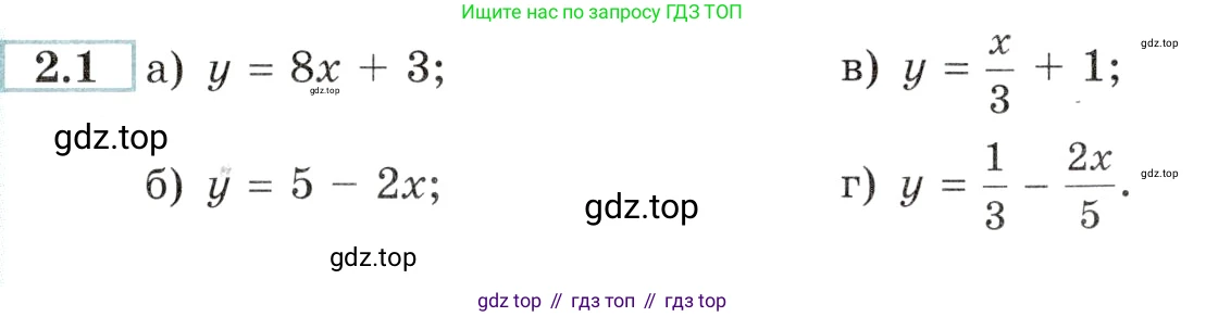 Алгебра, 10-11 класс Задачник, авторы: Мордкович Александр Григорьевич, Семенов Павел Владимирович, Денищева Лариса Олеговна, Корешкова Т А, Мишустина Татьяна Николаевна, Тульчинская Елена Ефимовна, издательство Мнемозина, Москва, 2019, Часть 2, страница 7, номер 2.1, Условие