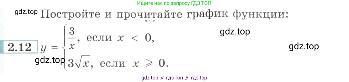 Алгебра, 10-11 класс Задачник, авторы: Мордкович Александр Григорьевич, Семенов Павел Владимирович, Денищева Лариса Олеговна, Корешкова Т А, Мишустина Татьяна Николаевна, Тульчинская Елена Ефимовна, издательство Мнемозина, Москва, 2019, Часть 2, страница 8, номер 2.12, Условие