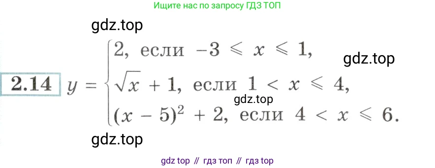 Алгебра, 10-11 класс Задачник, авторы: Мордкович Александр Григорьевич, Семенов Павел Владимирович, Денищева Лариса Олеговна, Корешкова Т А, Мишустина Татьяна Николаевна, Тульчинская Елена Ефимовна, издательство Мнемозина, Москва, 2019, Часть 2, страница 9, номер 2.14, Условие