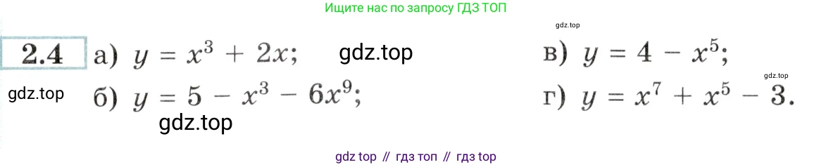 Алгебра, 10-11 класс Задачник, авторы: Мордкович Александр Григорьевич, Семенов Павел Владимирович, Денищева Лариса Олеговна, Корешкова Т А, Мишустина Татьяна Николаевна, Тульчинская Елена Ефимовна, издательство Мнемозина, Москва, 2019, Часть 2, страница 7, номер 2.4, Условие