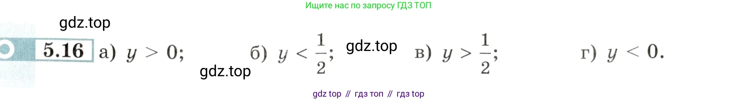 Алгебра, 10-11 класс Задачник, авторы: Мордкович Александр Григорьевич, Семенов Павел Владимирович, Денищева Лариса Олеговна, Корешкова Т А, Мишустина Татьяна Николаевна, Тульчинская Елена Ефимовна, издательство Мнемозина, Москва, 2019, Часть 2, страница 16, номер 5.16, Условие