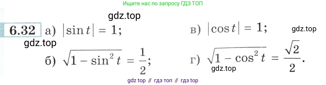 Алгебра, 10-11 класс Задачник, авторы: Мордкович Александр Григорьевич, Семенов Павел Владимирович, Денищева Лариса Олеговна, Корешкова Т А, Мишустина Татьяна Николаевна, Тульчинская Елена Ефимовна, издательство Мнемозина, Москва, 2019, Часть 2, страница 19, номер 6.32, Условие