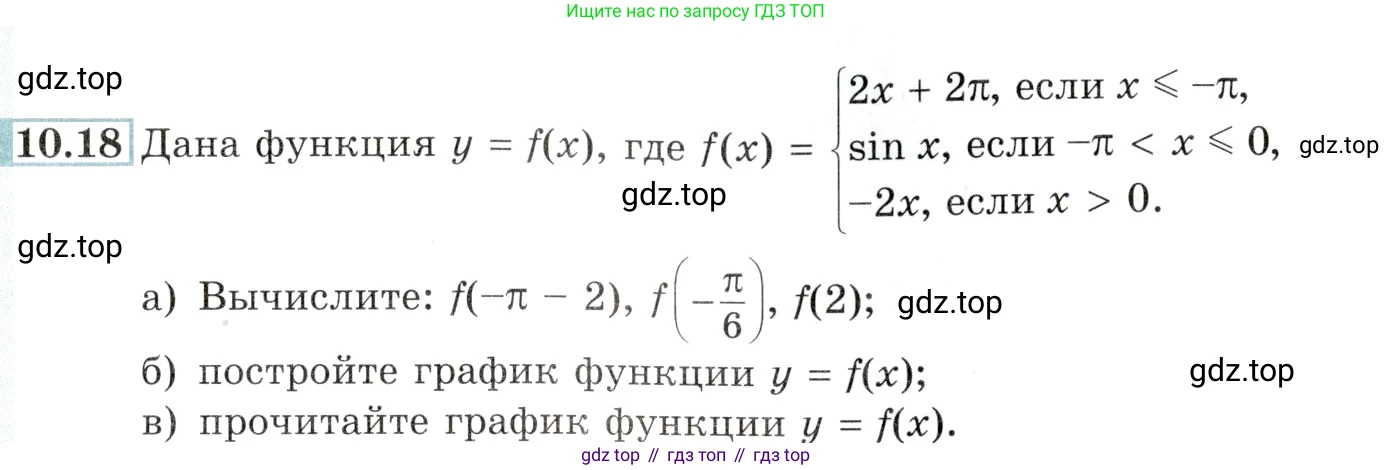 Алгебра, 10-11 класс Задачник, авторы: Мордкович Александр Григорьевич, Семенов Павел Владимирович, Денищева Лариса Олеговна, Корешкова Т А, Мишустина Татьяна Николаевна, Тульчинская Елена Ефимовна, издательство Мнемозина, Москва, 2019, Часть 2, страница 31, номер 10.18, Условие