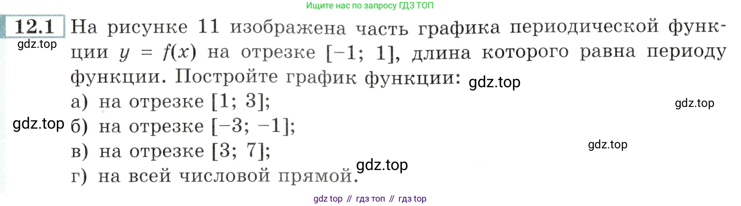 Алгебра, 10-11 класс Задачник, авторы: Мордкович Александр Григорьевич, Семенов Павел Владимирович, Денищева Лариса Олеговна, Корешкова Т А, Мишустина Татьяна Николаевна, Тульчинская Елена Ефимовна, издательство Мнемозина, Москва, 2019, Часть 2, страница 35, номер 12.1, Условие