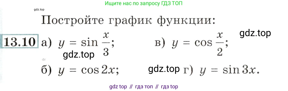 Алгебра, 10-11 класс Задачник, авторы: Мордкович Александр Григорьевич, Семенов Павел Владимирович, Денищева Лариса Олеговна, Корешкова Т А, Мишустина Татьяна Николаевна, Тульчинская Елена Ефимовна, издательство Мнемозина, Москва, 2019, Часть 2, страница 38, номер 13.10, Условие