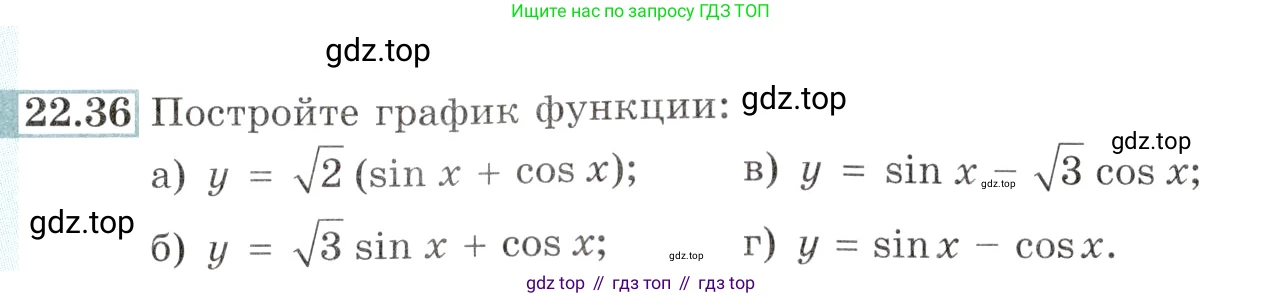 Алгебра, 10-11 класс Задачник, авторы: Мордкович Александр Григорьевич, Семенов Павел Владимирович, Денищева Лариса Олеговна, Корешкова Т А, Мишустина Татьяна Николаевна, Тульчинская Елена Ефимовна, издательство Мнемозина, Москва, 2019, Часть 2, страница 75, номер 22.36, Условие