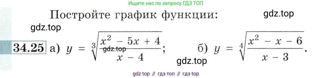 Алгебра, 10-11 класс Задачник, авторы: Мордкович Александр Григорьевич, Семенов Павел Владимирович, Денищева Лариса Олеговна, Корешкова Т А, Мишустина Татьяна Николаевна, Тульчинская Елена Ефимовна, издательство Мнемозина, Москва, 2019, Часть 2, страница 134, номер 34.25, Условие