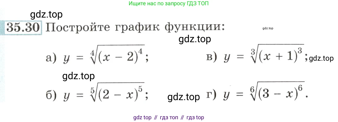 Алгебра, 10-11 класс Задачник, авторы: Мордкович Александр Григорьевич, Семенов Павел Владимирович, Денищева Лариса Олеговна, Корешкова Т А, Мишустина Татьяна Николаевна, Тульчинская Елена Ефимовна, издательство Мнемозина, Москва, 2019, Часть 2, страница 137, номер 35.30, Условие
