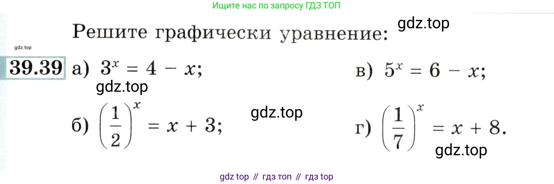 Алгебра, 10-11 класс Задачник, авторы: Мордкович Александр Григорьевич, Семенов Павел Владимирович, Денищева Лариса Олеговна, Корешкова Т А, Мишустина Татьяна Николаевна, Тульчинская Елена Ефимовна, издательство Мнемозина, Москва, 2019, Часть 2, страница 158, номер 39.39, Условие