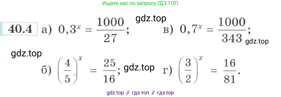 Алгебра, 10-11 класс Задачник, авторы: Мордкович Александр Григорьевич, Семенов Павел Владимирович, Денищева Лариса Олеговна, Корешкова Т А, Мишустина Татьяна Николаевна, Тульчинская Елена Ефимовна, издательство Мнемозина, Москва, 2019, Часть 2, страница 160, номер 40.4, Условие