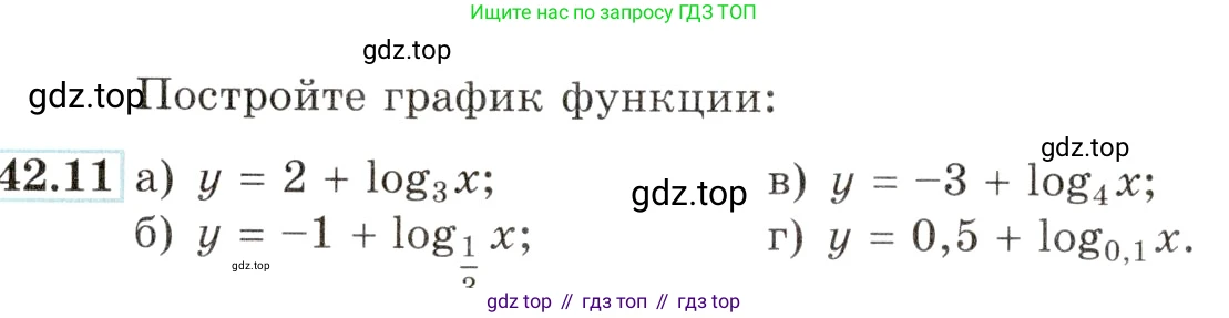 Алгебра, 10-11 класс Задачник, авторы: Мордкович Александр Григорьевич, Семенов Павел Владимирович, Денищева Лариса Олеговна, Корешкова Т А, Мишустина Татьяна Николаевна, Тульчинская Елена Ефимовна, издательство Мнемозина, Москва, 2019, Часть 2, страница 172, номер 42.11, Условие