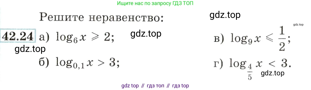 Алгебра, 10-11 класс Задачник, авторы: Мордкович Александр Григорьевич, Семенов Павел Владимирович, Денищева Лариса Олеговна, Корешкова Т А, Мишустина Татьяна Николаевна, Тульчинская Елена Ефимовна, издательство Мнемозина, Москва, 2019, Часть 2, страница 174, номер 42.24, Условие