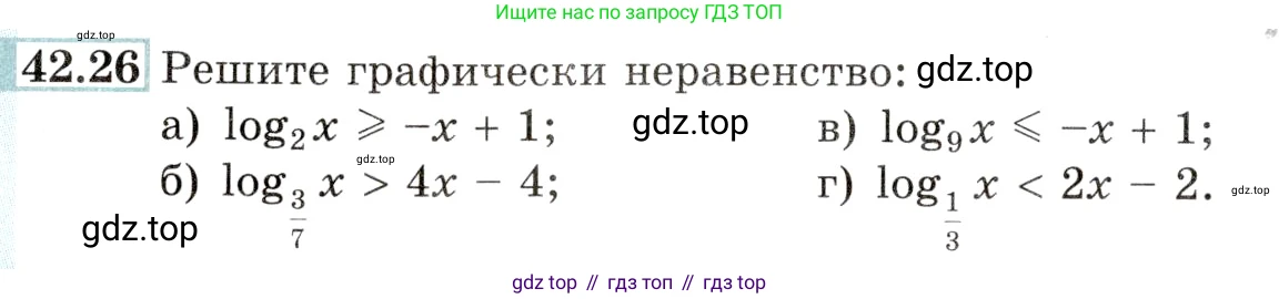 Алгебра, 10-11 класс Задачник, авторы: Мордкович Александр Григорьевич, Семенов Павел Владимирович, Денищева Лариса Олеговна, Корешкова Т А, Мишустина Татьяна Николаевна, Тульчинская Елена Ефимовна, издательство Мнемозина, Москва, 2019, Часть 2, страница 174, номер 42.26, Условие