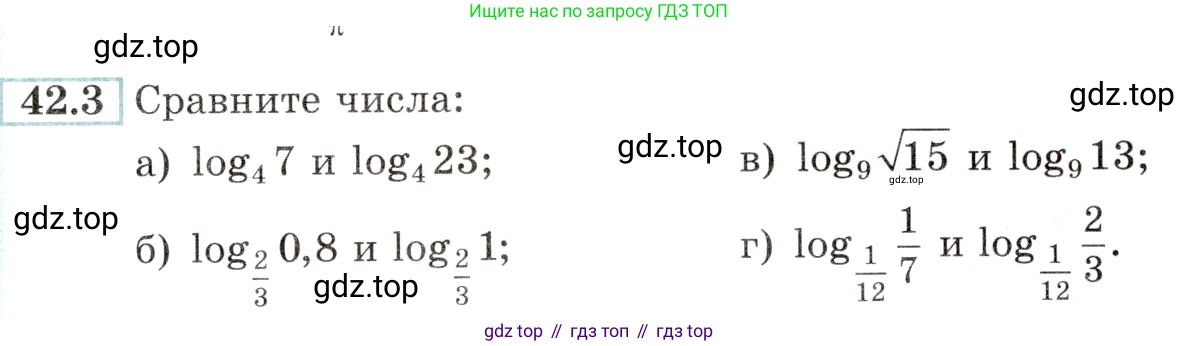 Алгебра, 10-11 класс Задачник, авторы: Мордкович Александр Григорьевич, Семенов Павел Владимирович, Денищева Лариса Олеговна, Корешкова Т А, Мишустина Татьяна Николаевна, Тульчинская Елена Ефимовна, издательство Мнемозина, Москва, 2019, Часть 2, страница 171, номер 42.3, Условие