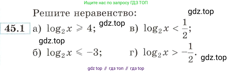 Алгебра, 10-11 класс Задачник, авторы: Мордкович Александр Григорьевич, Семенов Павел Владимирович, Денищева Лариса Олеговна, Корешкова Т А, Мишустина Татьяна Николаевна, Тульчинская Елена Ефимовна, издательство Мнемозина, Москва, 2019, Часть 2, страница 183, номер 45.1, Условие