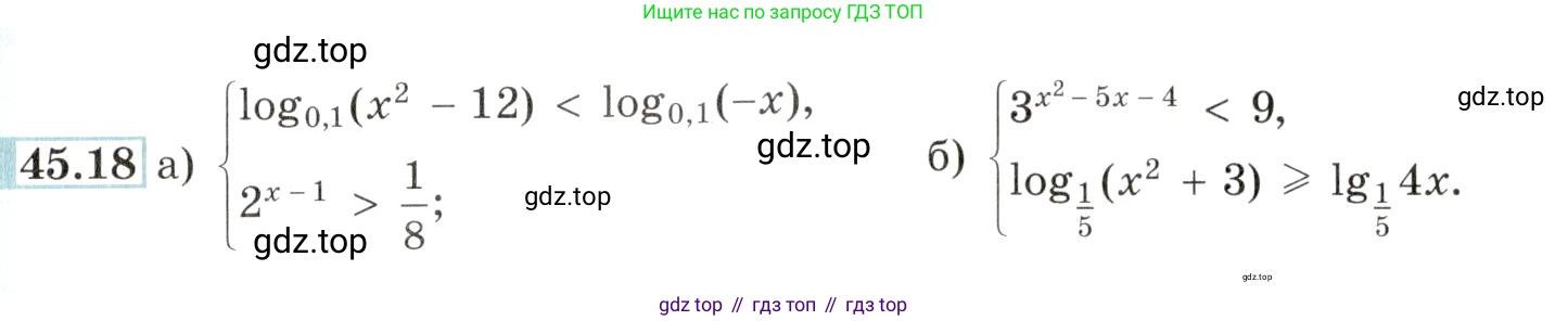Алгебра, 10-11 класс Задачник, авторы: Мордкович Александр Григорьевич, Семенов Павел Владимирович, Денищева Лариса Олеговна, Корешкова Т А, Мишустина Татьяна Николаевна, Тульчинская Елена Ефимовна, издательство Мнемозина, Москва, 2019, Часть 2, страница 185, номер 45.18, Условие