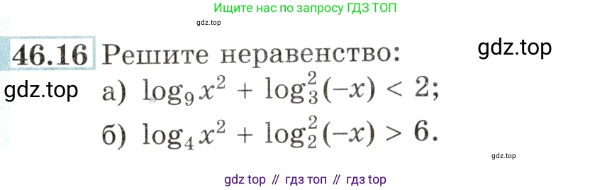 Алгебра, 10-11 класс Задачник, авторы: Мордкович Александр Григорьевич, Семенов Павел Владимирович, Денищева Лариса Олеговна, Корешкова Т А, Мишустина Татьяна Николаевна, Тульчинская Елена Ефимовна, издательство Мнемозина, Москва, 2019, Часть 2, страница 187, номер 46.16, Условие