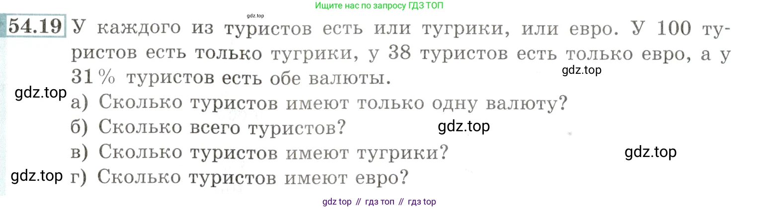 Алгебра, 10-11 класс Задачник, авторы: Мордкович Александр Григорьевич, Семенов Павел Владимирович, Денищева Лариса Олеговна, Корешкова Т А, Мишустина Татьяна Николаевна, Тульчинская Елена Ефимовна, издательство Мнемозина, Москва, 2019, Часть 2, страница 216, номер 54.19, Условие