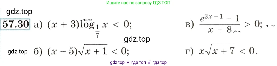 Алгебра, 10-11 класс Задачник, авторы: Мордкович Александр Григорьевич, Семенов Павел Владимирович, Денищева Лариса Олеговна, Корешкова Т А, Мишустина Татьяна Николаевна, Тульчинская Елена Ефимовна, издательство Мнемозина, Москва, 2019, Часть 2, страница 226, номер 57.30, Условие