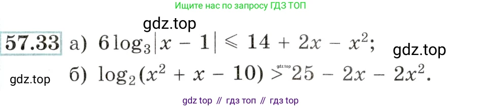 Алгебра, 10-11 класс Задачник, авторы: Мордкович Александр Григорьевич, Семенов Павел Владимирович, Денищева Лариса Олеговна, Корешкова Т А, Мишустина Татьяна Николаевна, Тульчинская Елена Ефимовна, издательство Мнемозина, Москва, 2019, Часть 2, страница 226, номер 57.33, Условие