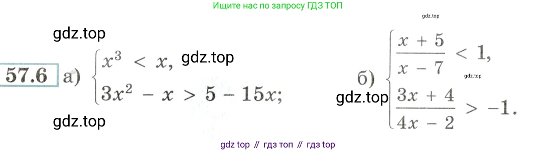 Алгебра, 10-11 класс Задачник, авторы: Мордкович Александр Григорьевич, Семенов Павел Владимирович, Денищева Лариса Олеговна, Корешкова Т А, Мишустина Татьяна Николаевна, Тульчинская Елена Ефимовна, издательство Мнемозина, Москва, 2019, Часть 2, страница 224, номер 57.6, Условие