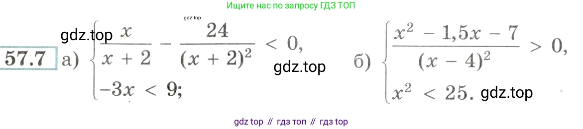Алгебра, 10-11 класс Задачник, авторы: Мордкович Александр Григорьевич, Семенов Павел Владимирович, Денищева Лариса Олеговна, Корешкова Т А, Мишустина Татьяна Николаевна, Тульчинская Елена Ефимовна, издательство Мнемозина, Москва, 2019, Часть 2, страница 224, номер 57.7, Условие