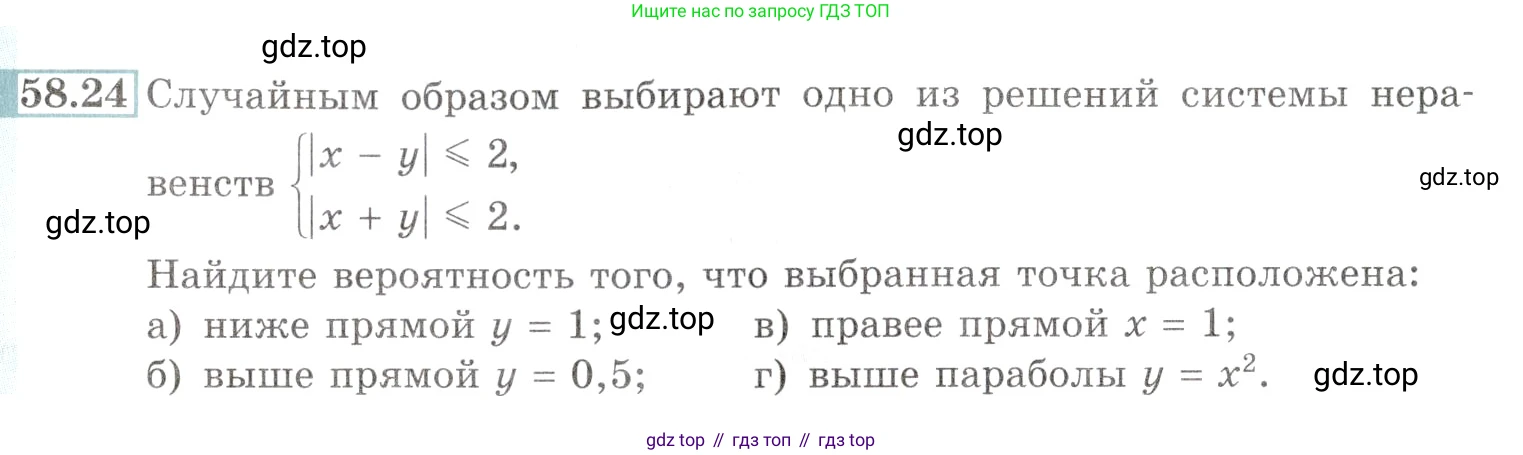 Алгебра, 10-11 класс Задачник, авторы: Мордкович Александр Григорьевич, Семенов Павел Владимирович, Денищева Лариса Олеговна, Корешкова Т А, Мишустина Татьяна Николаевна, Тульчинская Елена Ефимовна, издательство Мнемозина, Москва, 2019, Часть 2, страница 229, номер 58.24, Условие