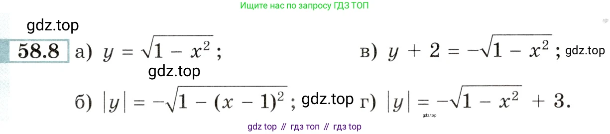 Алгебра, 10-11 класс Задачник, авторы: Мордкович Александр Григорьевич, Семенов Павел Владимирович, Денищева Лариса Олеговна, Корешкова Т А, Мишустина Татьяна Николаевна, Тульчинская Елена Ефимовна, издательство Мнемозина, Москва, 2019, Часть 2, страница 227, номер 58.8, Условие