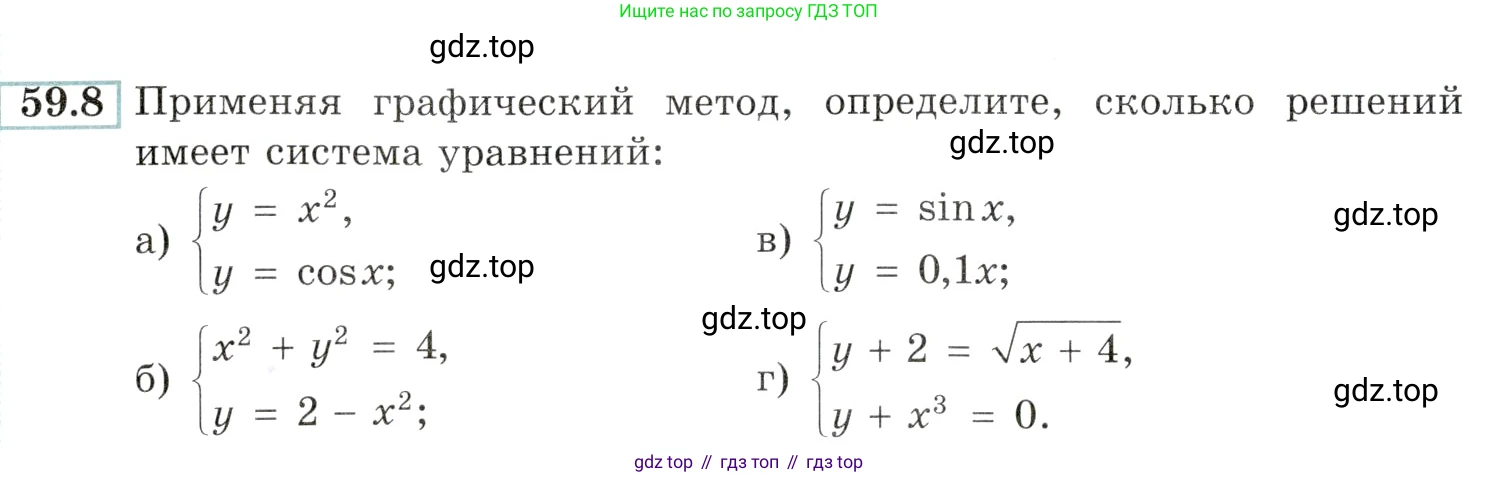 Алгебра, 10-11 класс Задачник, авторы: Мордкович Александр Григорьевич, Семенов Павел Владимирович, Денищева Лариса Олеговна, Корешкова Т А, Мишустина Татьяна Николаевна, Тульчинская Елена Ефимовна, издательство Мнемозина, Москва, 2019, Часть 2, страница 230, номер 59.8, Условие