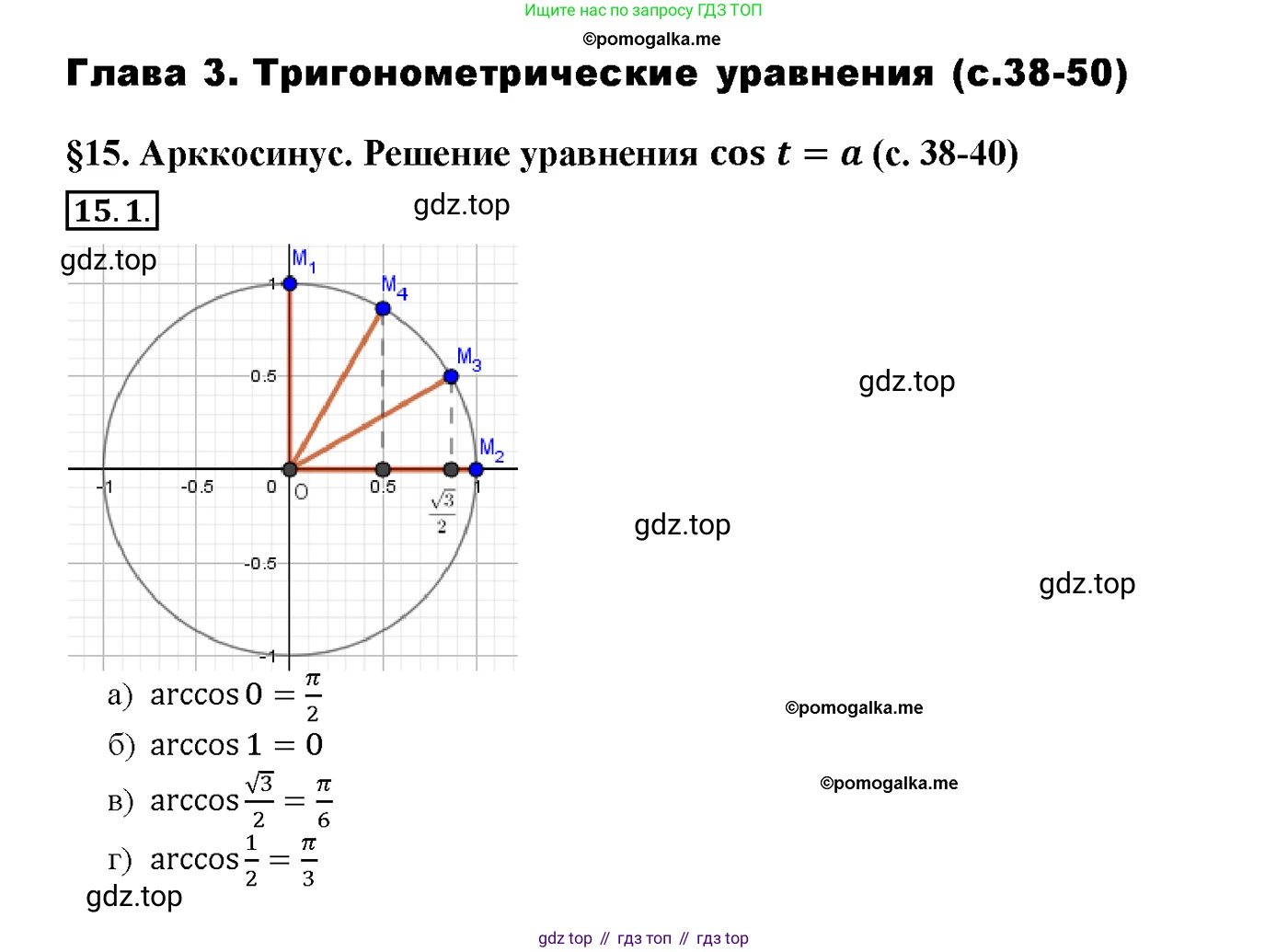 Алгебра, 10-11 класс Задачник, авторы: Мордкович Александр Григорьевич, Семенов Павел Владимирович, Денищева Лариса Олеговна, Корешкова Т А, Мишустина Татьяна Николаевна, Тульчинская Елена Ефимовна, издательство Мнемозина, Москва, 2019, Часть 2, страница 44, номер 15.1, Решение 1