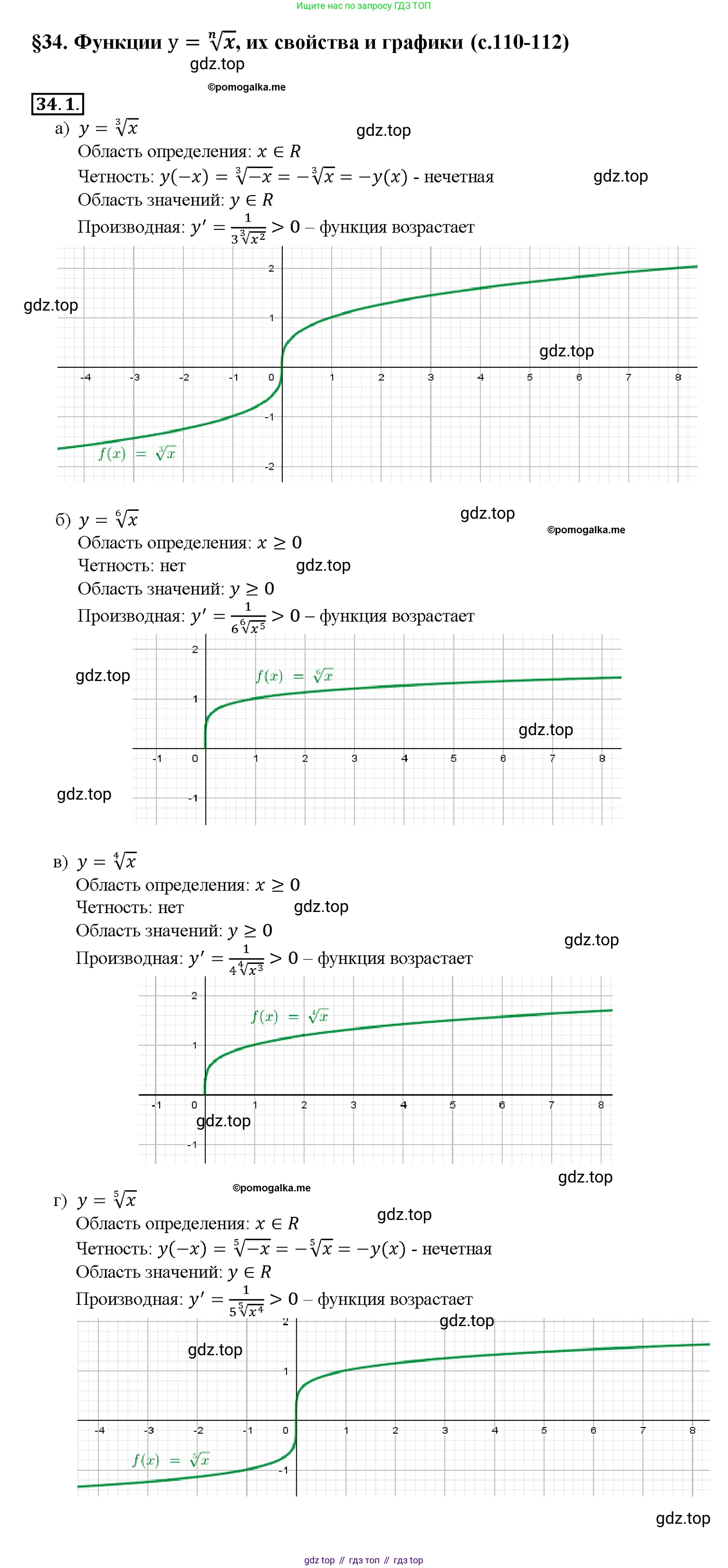 Алгебра, 10-11 класс Задачник, авторы: Мордкович Александр Григорьевич, Семенов Павел Владимирович, Денищева Лариса Олеговна, Корешкова Т А, Мишустина Татьяна Николаевна, Тульчинская Елена Ефимовна, издательство Мнемозина, Москва, 2019, Часть 2, страница 131, номер 34.1, Решение 1
