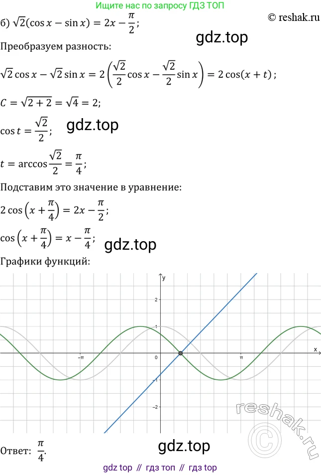 Алгебра, 10-11 класс Задачник, авторы: Мордкович Александр Григорьевич, Семенов Павел Владимирович, Денищева Лариса Олеговна, Корешкова Т А, Мишустина Татьяна Николаевна, Тульчинская Елена Ефимовна, издательство Мнемозина, Москва, 2019, Часть 2, страница 76, номер 22.42, Решение 2 (продолжение 2)